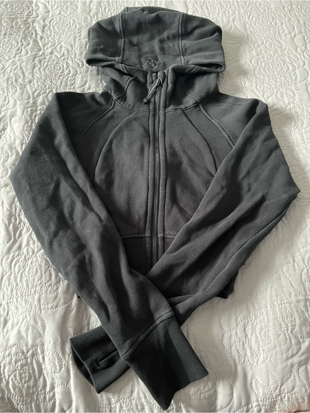 lululemon athletica Black Full-Zip Hoodie Sweater
